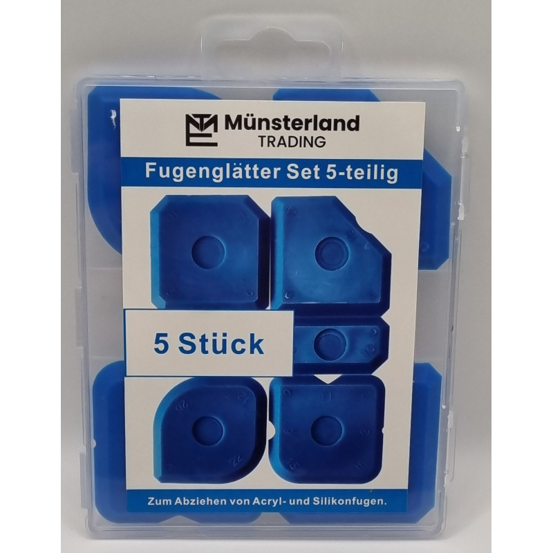 Fugenglätter 5er Set blau für Silikon, Acryl und Dichtstoffe