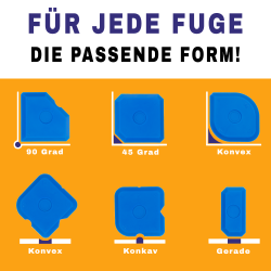Fugenglätter 5er Set blau für Silikon, Acryl und Dichtstoffe