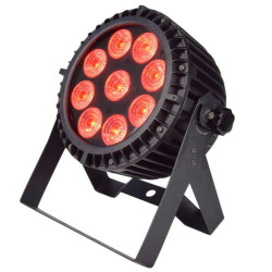 Akku LED PAR IP65 mit Wireless DMX, 9 × 12 W RGBWAUV 6-in-1