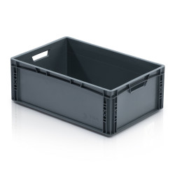 Eurobox 60 × 40 × 32 cm ohne Deckel, große stapelbare Kunststoffbox