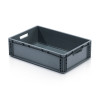 ECO Eurobox 60 × 40 × 17 cm, grau, aus Recycling-PP, ohne Deckel