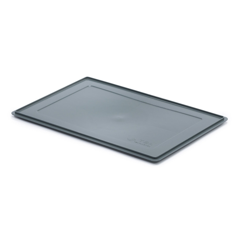 Deckel für ECO Eurobox 60 × 40 cm – grau Recycling-PP