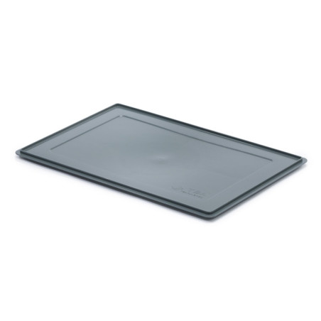 Deckel für ECO Eurobox 60 × 40 cm – grau Recycling-PP