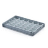Trennwand für Eurobox 60 × 40 × 7,5 cm – kurz, weiß