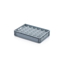 Trennwand für Eurobox 60 × 40 × 12 cm – kurz weiß