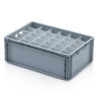 Trennwand für Eurobox 60 × 40 × 22 cm – lang weiß