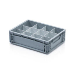 Trennwand für Eurobox 40 × 30 × 12 cm – kurz weiß
