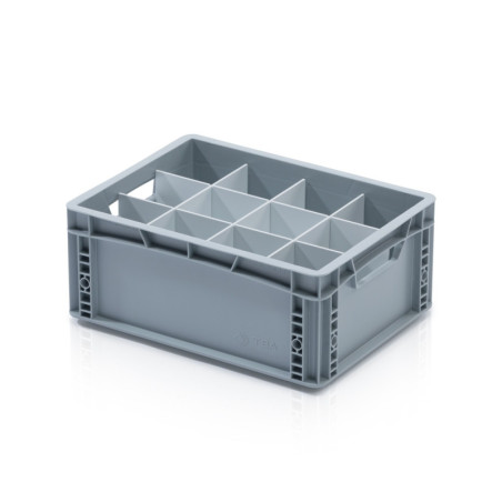 Trennwand für Eurobox 40 × 30 × 17 cm – kurz weiß